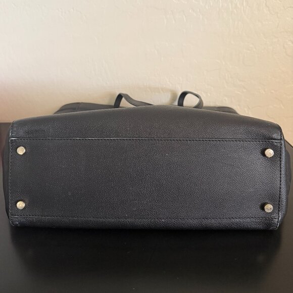 Tory Burch Black Tote with Bow Detail - Picture 4 of 4